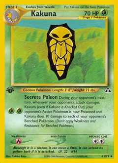 Kakuna #41 Kakuna - Neo Discovery - #41 - Pokemon TCG card
