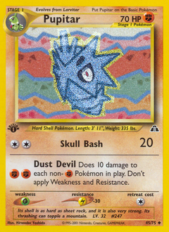 Pupitar #45 Pupitar - Neo Discovery - #45 - Pokemon TCG card