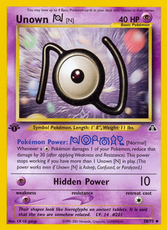 Unown [N] - Neo Discovery - #50 - Pokemon TCG card