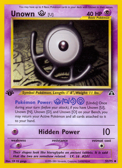 Unown [U] - Neo Discovery - #51 - Pokemon TCG card