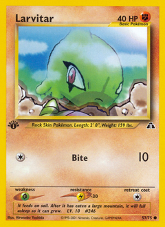 Larvitar - Neo Discovery - #57 - Pokemon TCG card