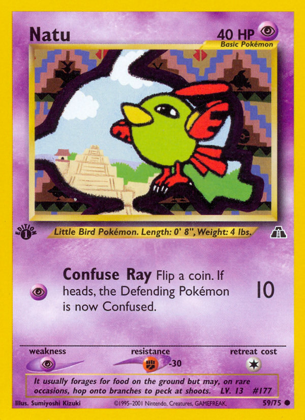 Natu - Neo Discovery - #59 - Pokemon TCG card