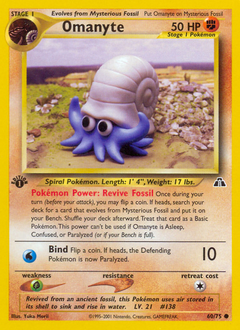 Omanyte #60 Omanyte - Neo Discovery - #60 - Pokemon TCG card