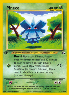 Pineco #61 Pineco - Neo Discovery - #61 - Pokemon TCG card