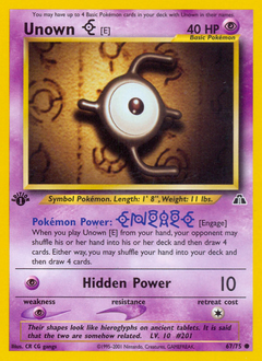 Unown [E] - Neo Discovery - #67 - Pokemon TCG card