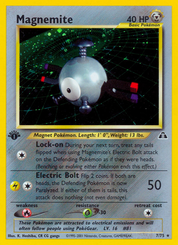 Magnemite - Neo Discovery - #7 - Pokemon TCG card