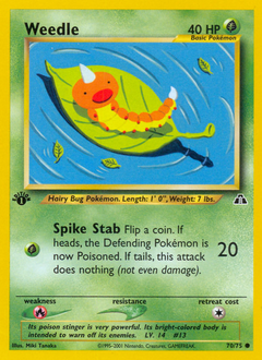 Weedle - Neo Discovery - #70 - Pokemon TCG card