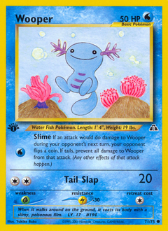 Wooper #71 Wooper - Neo Discovery - #71 - Pokemon TCG card