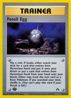 Fossil Egg - Neo Discovery - #72 - Pokemon TCG card