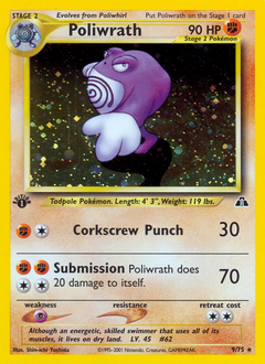 Poliwrath #9 Poliwrath - Neo Discovery - #9 - Pokemon TCG card