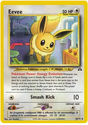 Eevee #49 Eevee - Crossing the Ruins... - #49 - Pokemon TCG card