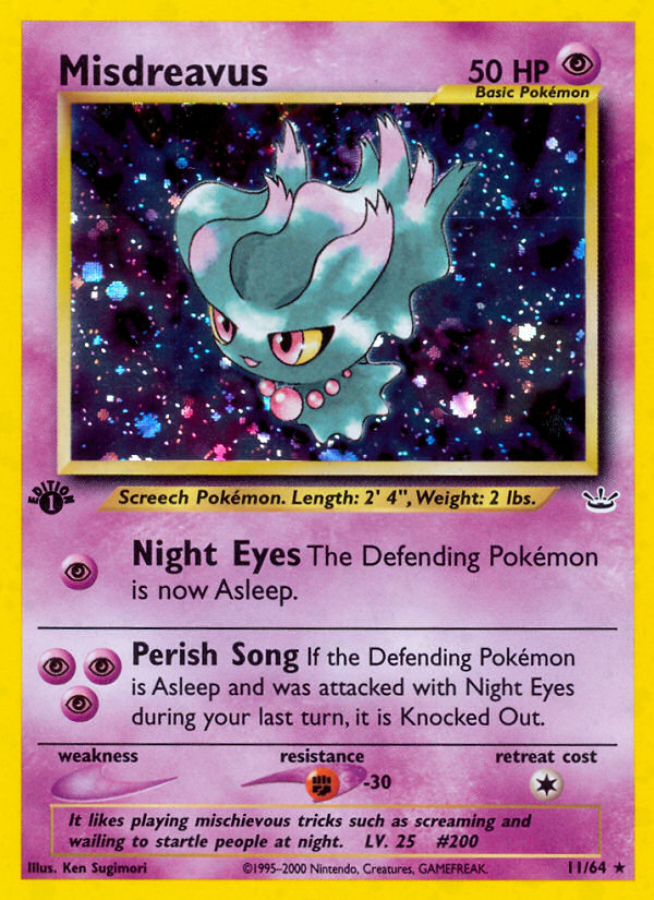 Misdreavus - Neo Revelation - #11 - Pokemon TCG card