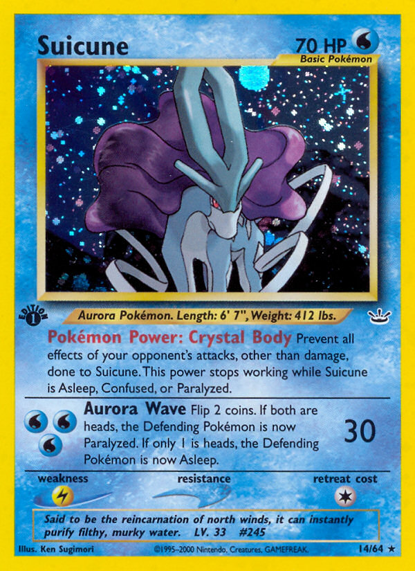 Suicune - Neo Revelation - #14 - Pokemon TCG card