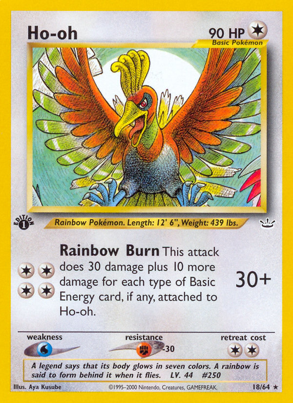 Ho-oh - Neo Revelation - #18 - Pokemon TCG card