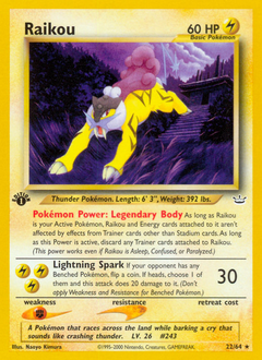 Raikou #22 Raikou - Neo Revelation - #22 - Pokemon TCG card