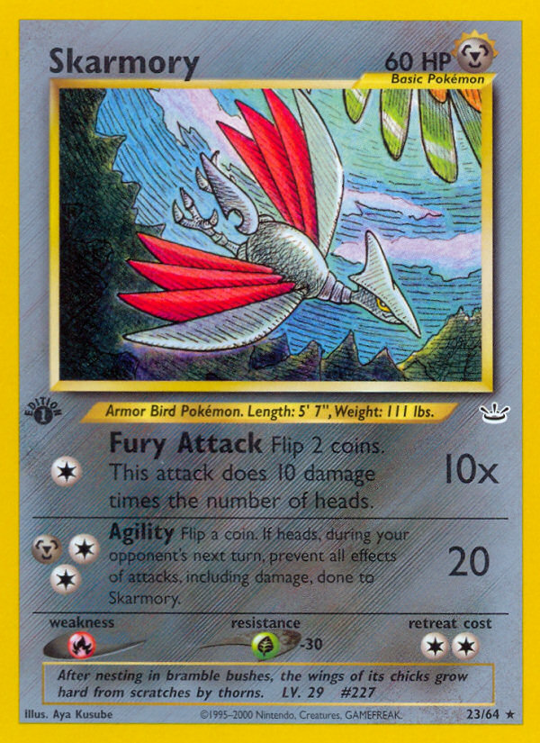 Skarmory - Neo Revelation - #23 - Pokemon TCG card