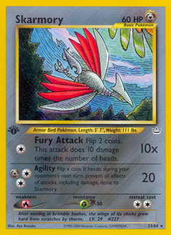 Skarmory - Neo Revelation - #23 - Pokemon TCG card