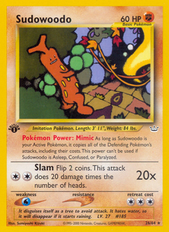 Sudowoodo - Neo Revelation - #26 - Pokemon TCG card