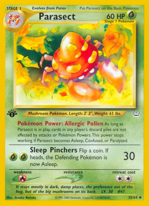 Parasect - Neo Revelation - #35 - Pokemon TCG card
