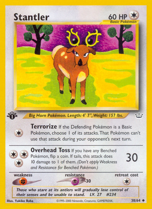 Stantler - Neo Revelation - #38 - Pokemon TCG card