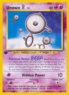 Unown [B] - Neo Revelation - #39 - Pokemon TCG card