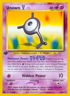 Unown [Y] - Neo Revelation - #40 - Pokemon TCG card