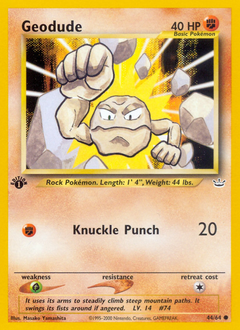 Geodude - Neo Revelation - #44 - Pokemon TCG card