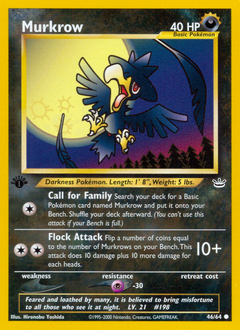 Murkrow #46 Murkrow - Neo Revelation - #46 - Pokemon TCG card