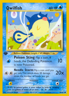 Qwilfish #49 Qwilfish - Neo Revelation - #49 - Pokemon TCG card