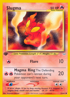 Slugma - Neo Revelation - #53 - Pokemon TCG card