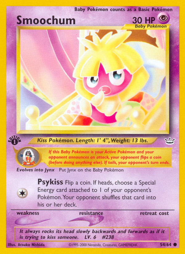 Smoochum - Neo Revelation - #54 - Pokemon TCG card