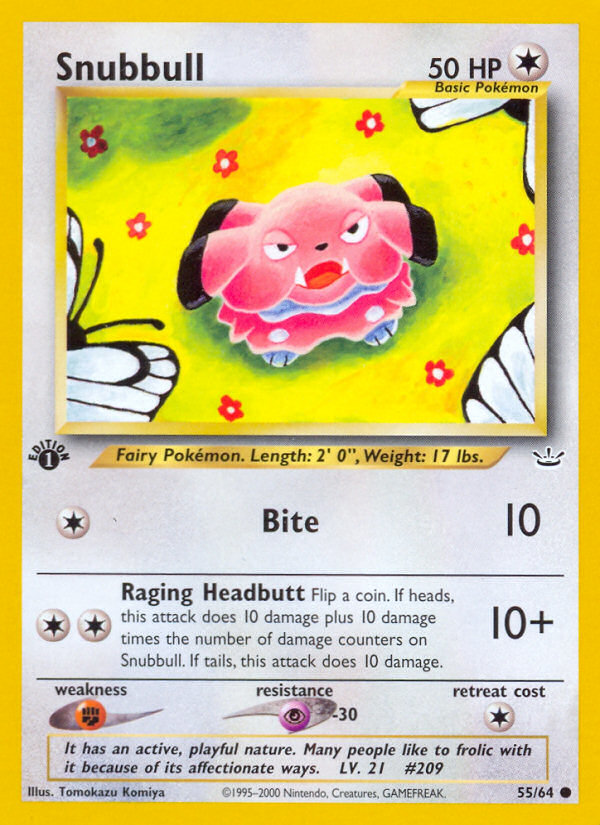 Snubbull - Neo Revelation - #55 - Pokemon TCG card