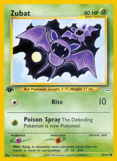 Zubat - Neo Revelation - #59 - Pokemon TCG card
