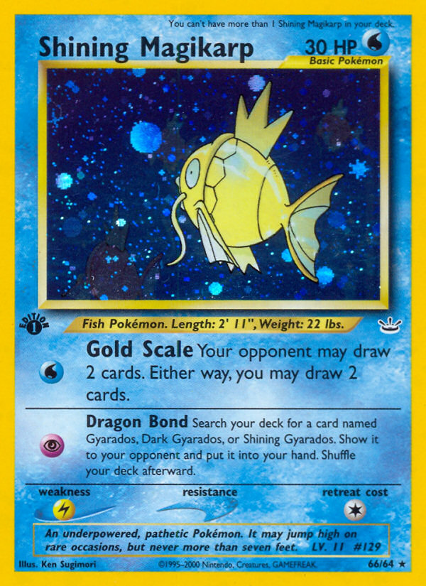Shining Magikarp - Neo Revelation - #66 - Pokemon TCG card