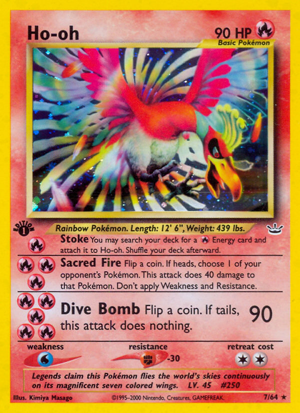 Ho-oh - Neo Revelation - #7 - Pokemon TCG card