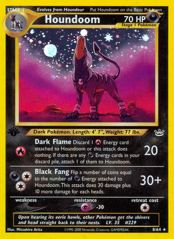 Houndoom - Neo Revelation - #8 - Pokemon TCG card