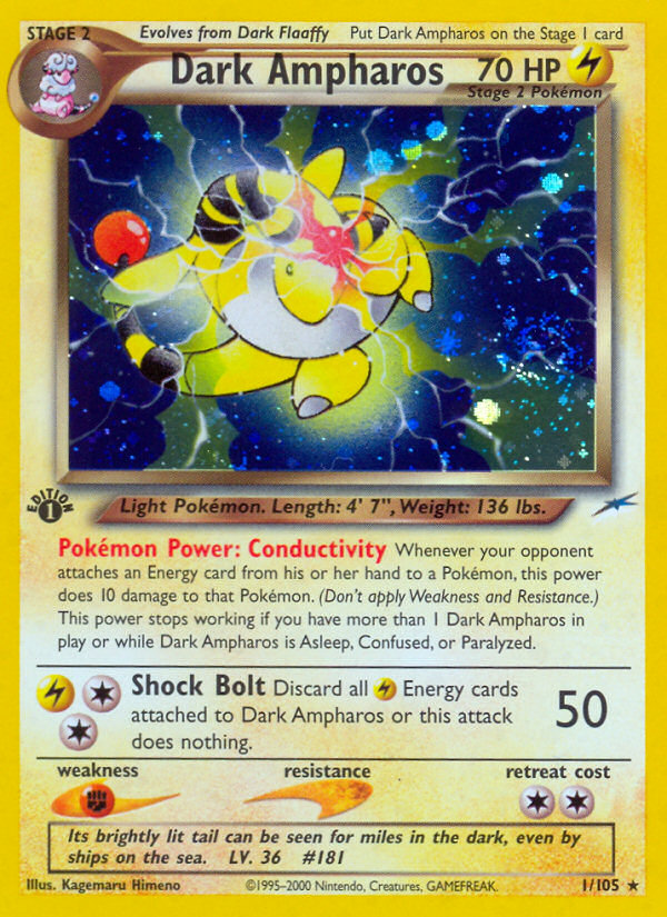 Dark Ampharos - Neo Destiny - #1 - Pokemon TCG card