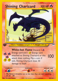 Shining Charizard #107 Shining Charizard - Neo Destiny - #107 - Pokemon TCG card