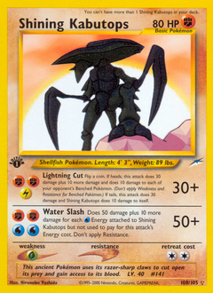 Shining Kabutops #108 Shining Kabutops - Neo Destiny - #108 - Pokemon TCG card