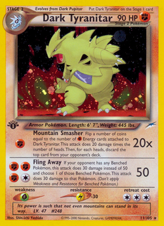 Dark Tyranitar #11 Dark Tyranitar - Neo Destiny - #11 - Pokemon TCG card