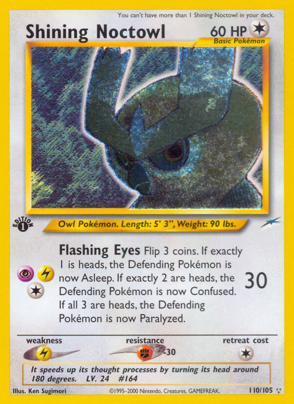 Shining Noctowl - Neo Destiny - #110 - Pokemon TCG card