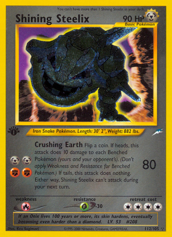 Shining Steelix - Neo Destiny - #112 - Pokemon TCG card