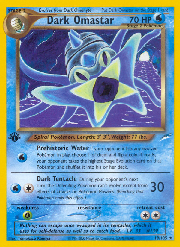 Dark Omastar - Neo Destiny - #19 - Pokemon TCG card