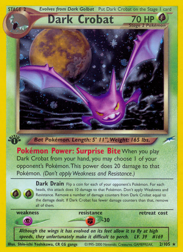 Dark Crobat - Neo Destiny - #2 - Pokemon TCG card