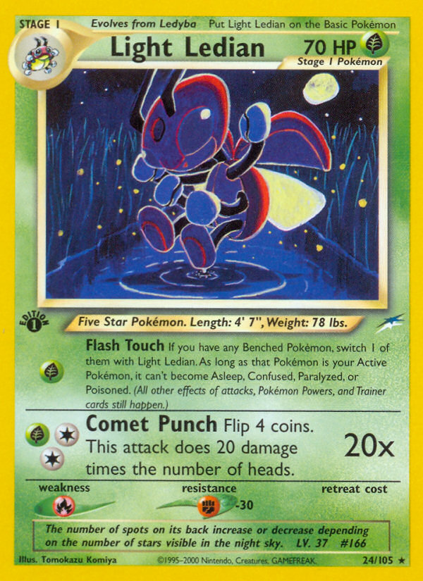 Light Ledian - Neo Destiny - #24 - Pokemon TCG card