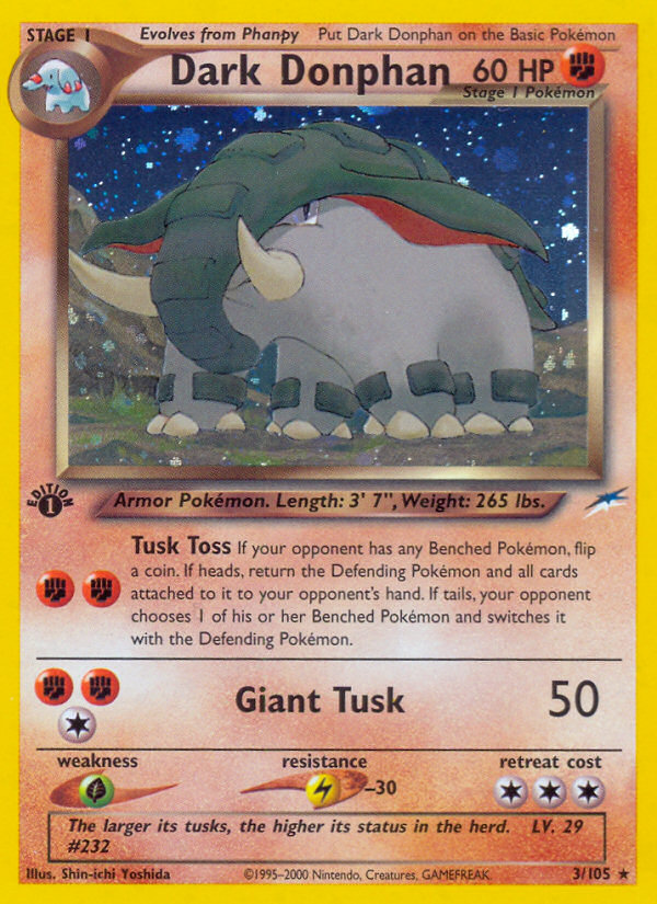 Dark Donphan - Neo Destiny - #3 - Pokemon TCG card