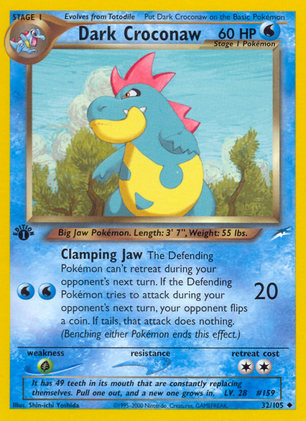 Dark Croconaw - Neo Destiny - #32 - Pokemon TCG card