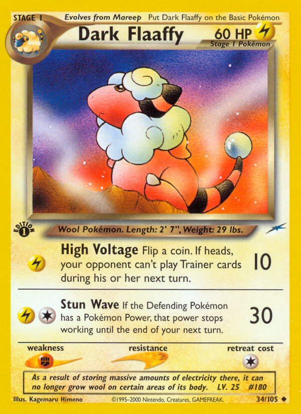 Dark Flaaffy - Neo Destiny - #34 - Pokemon TCG card