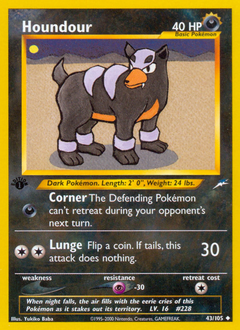 Houndour #43 Houndour - Neo Destiny - #43 - Pokemon TCG card