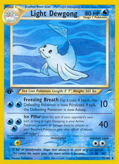 Light Dewgong #45 Light Dewgong - Neo Destiny - #45 - Pokemon TCG card